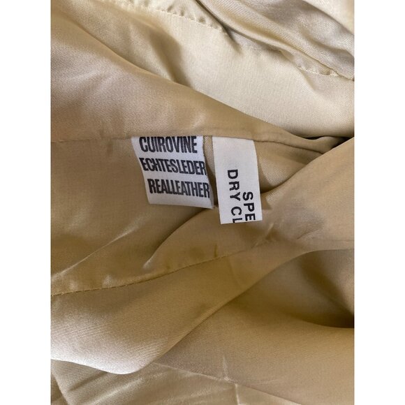 Vintage 1980s Saticci Collection Women's Leather Jacket & Skirt Set Size 4 - Picture 12 of 15